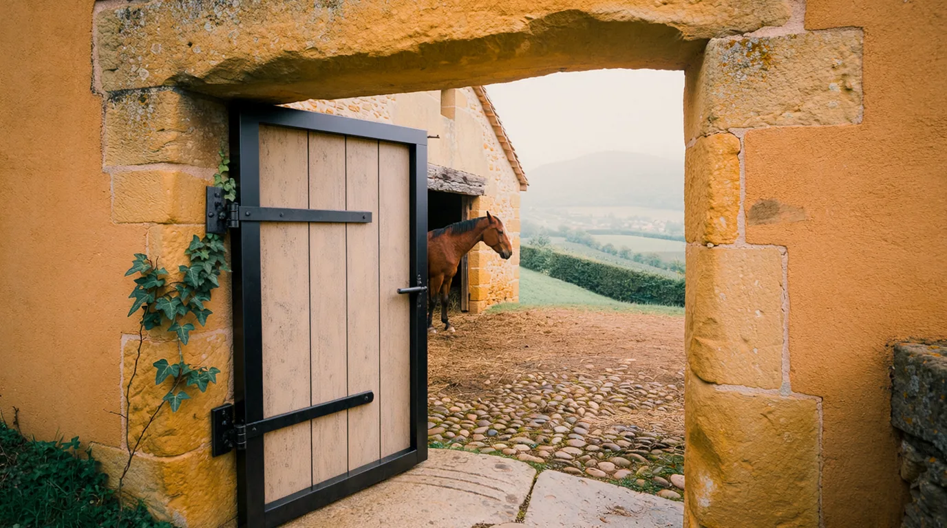 Entrée, Écurie et Élevage du Charme, centre équestre à Montseveroux